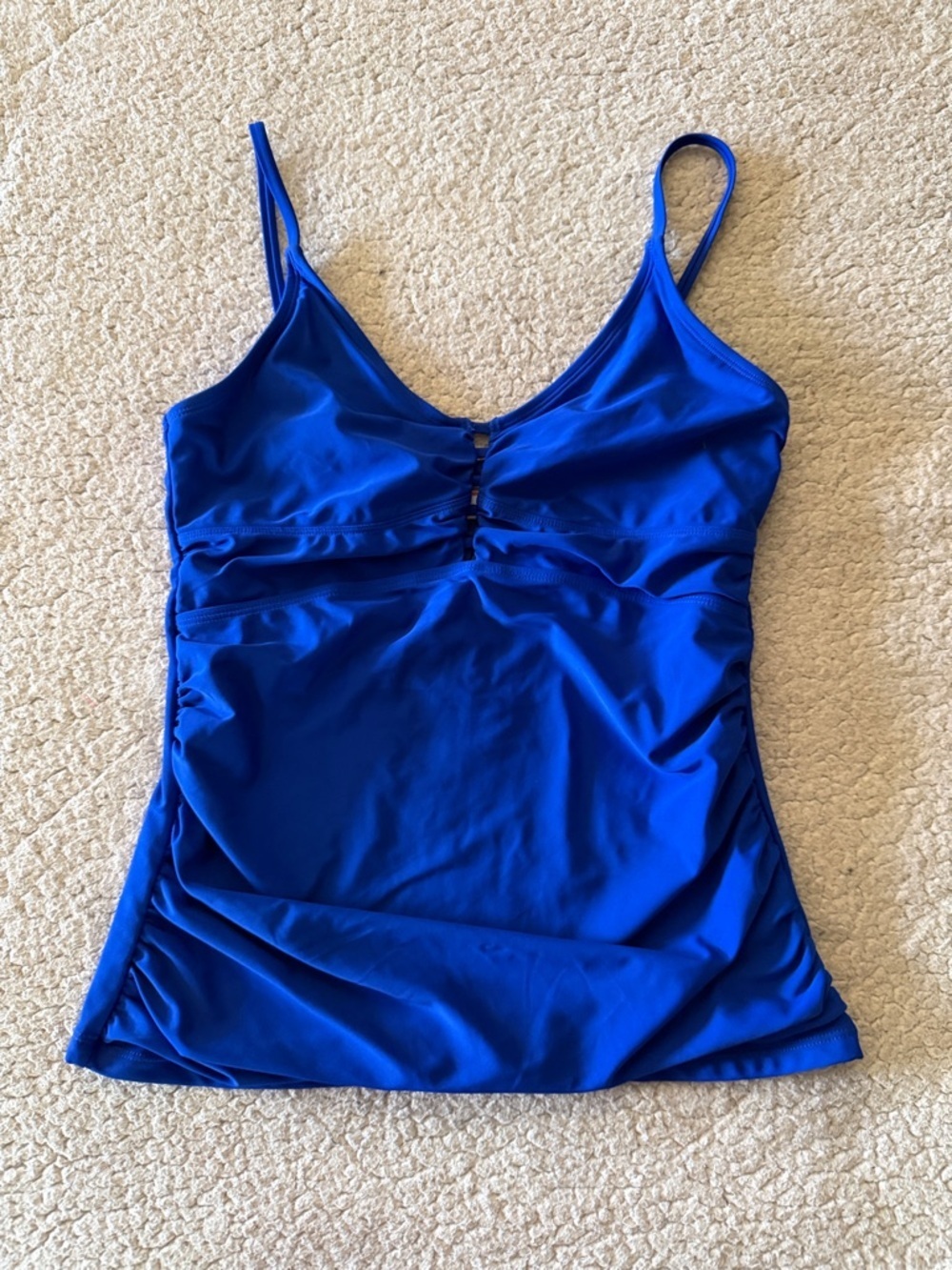 RELLECIGA Royal Blue V-Neck Tankini Top Medium New